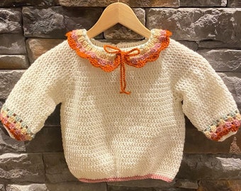 handmade children knit sweater