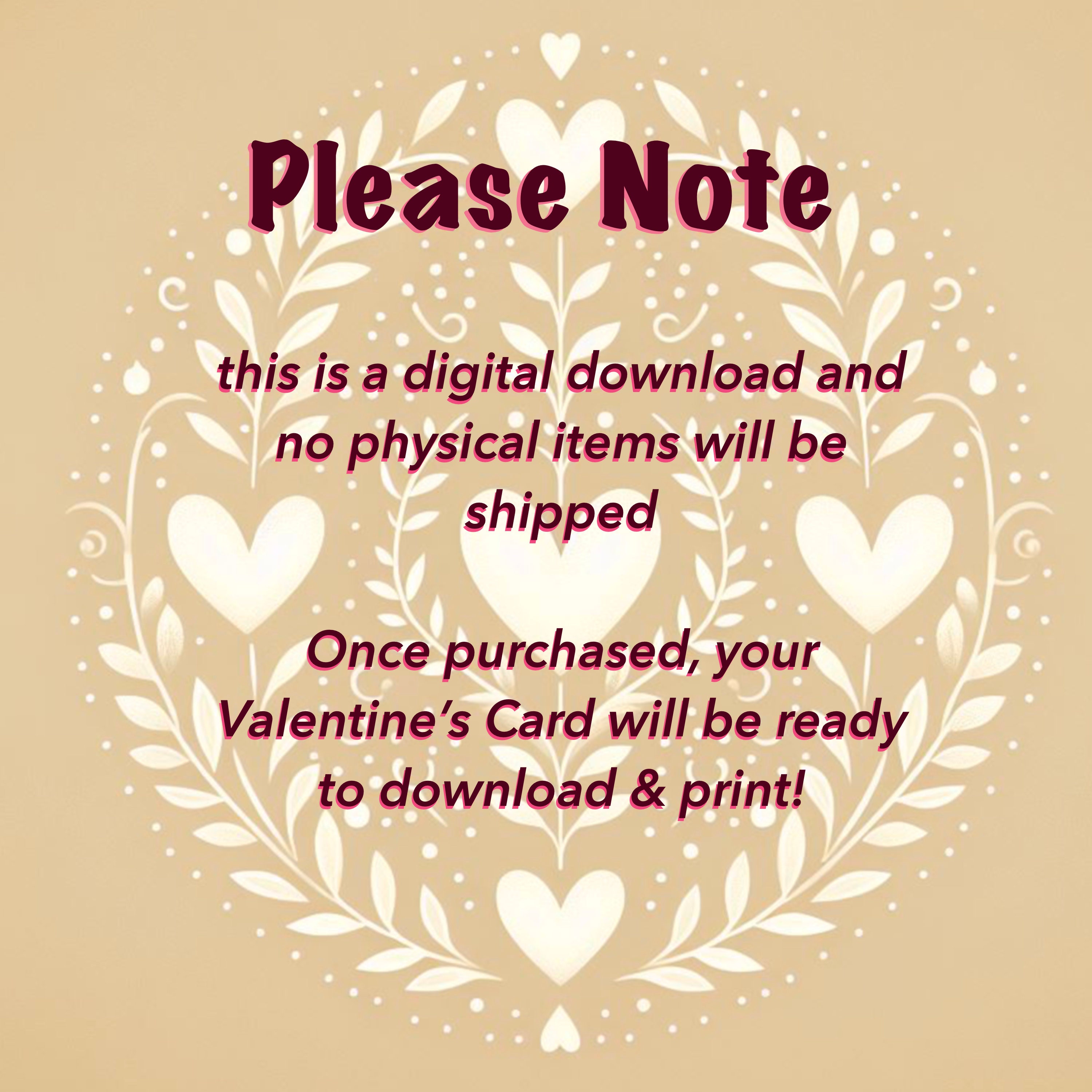 The V Printable Valentines Day Card, Instant Digital Download, Spicy ...