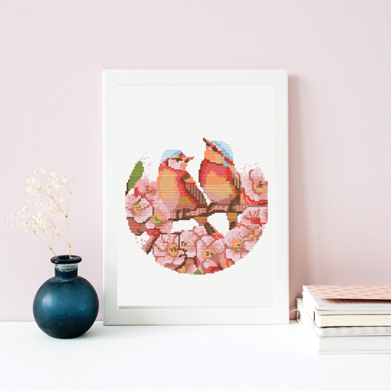Birds Cross Stitch Pattern, PDF Cross Stitch, Simple Cross Stitch ...