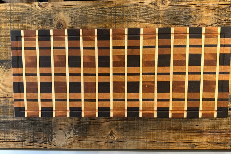 Plaid Cutting Board Etsy
