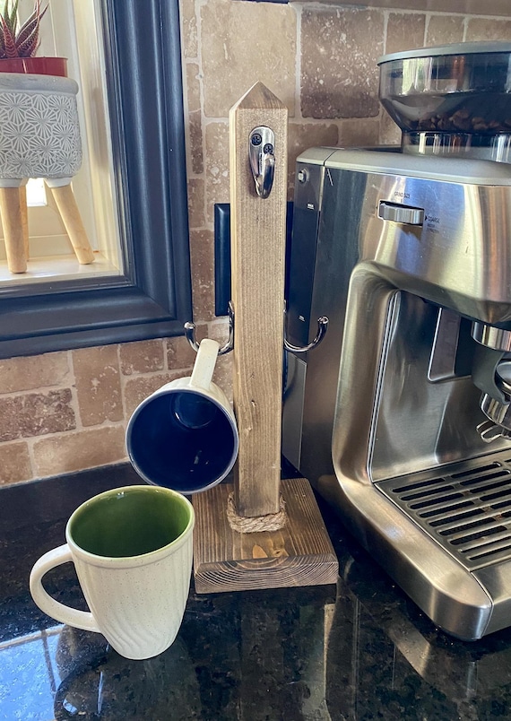 Handmade Rustic 4 Cup Wood Coffee Mug Tree for Kitchen Decor Coffee Cup  Holder Teacup Tree Coffee Mug Stand Coffee Mug Rack Tea Mug Gift For - Etsy