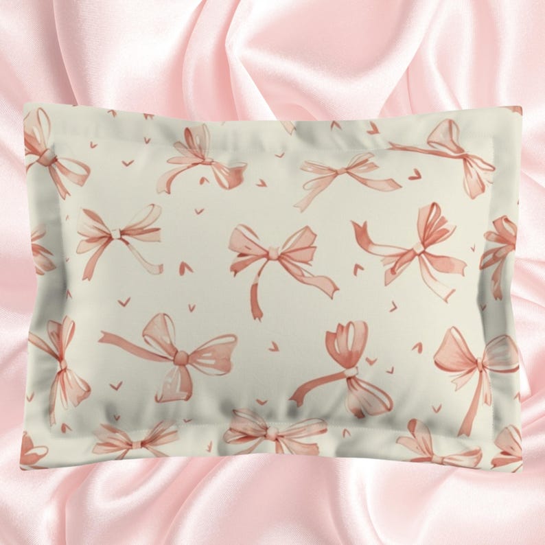 Coquette Pink Bow Bedding Set Coquette Decor King Bed Queen Duvet