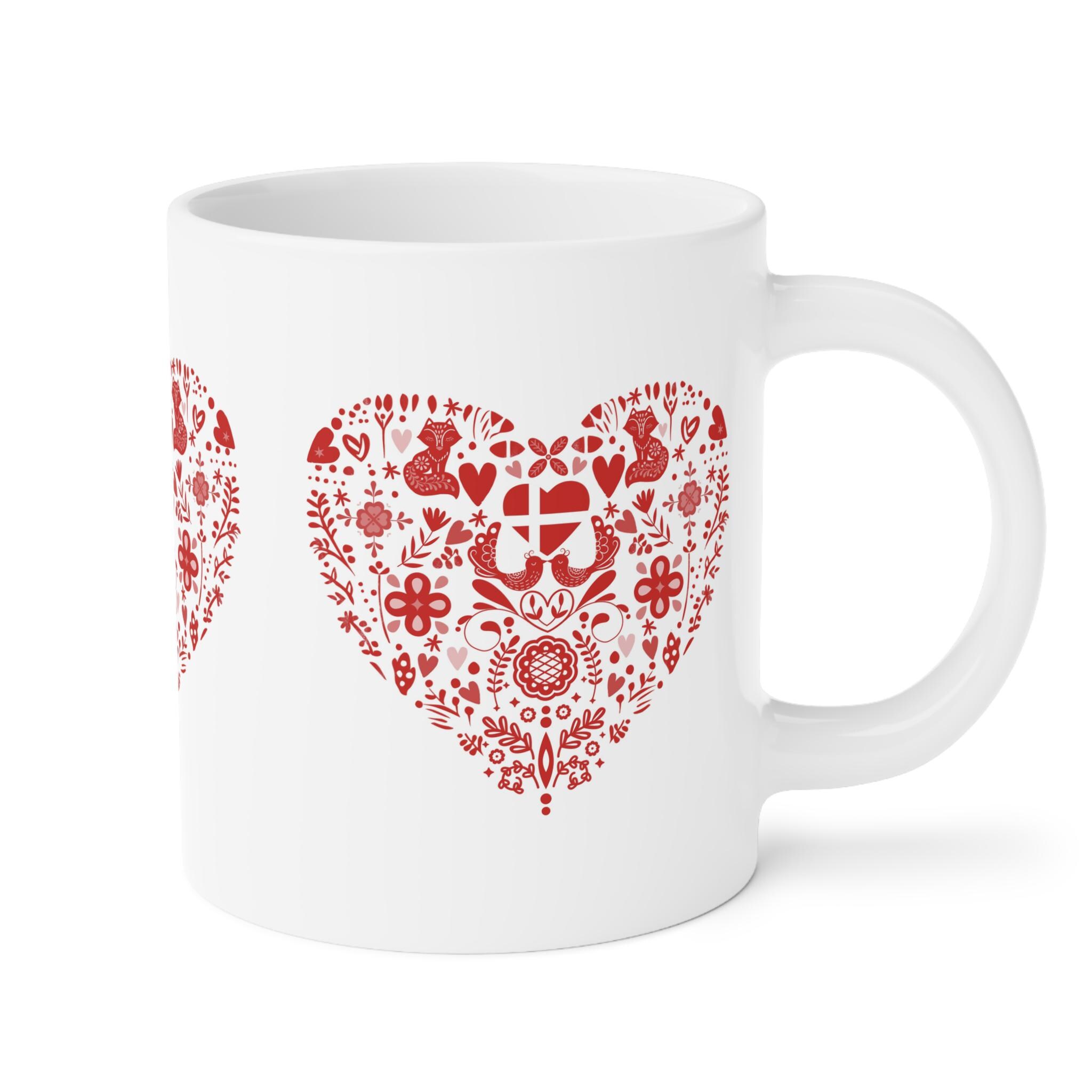 Scandinavian Heart Coffee Mugs 11ozozoz Love Hygge Living