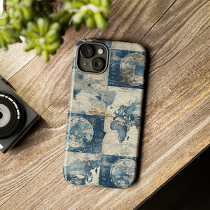 Phone Case abstract world map phone case iPhone 13 Google Pixel Samsung Galaxy case iPhone 11 geography case iphone 15 collage map of world
