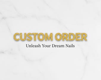 Pedido de uñas postizas personalizadas / Uñas postizas pintadas a mano / Diseño de uñas postizas / Consulta de uñas postizas personalizadas