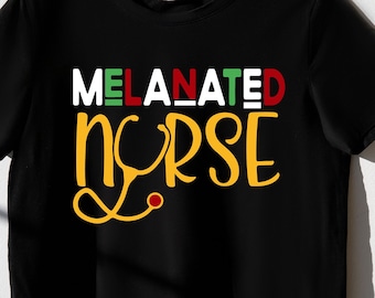 Melanierte Krankenschwester svg png, schwarze Geschichte Monat svg, die zukünftige Lehrer-Svg, afroamerikanische Geschenk-Schnittdatei Cricut Sublimation