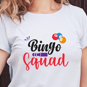 Bingo Squad svg png, Bingo Player Shirt, Game Day svg, Bingo Game Lover Shirt, Vintage Shirt, Funny Bingo Shirt, Gift For Bingo Player