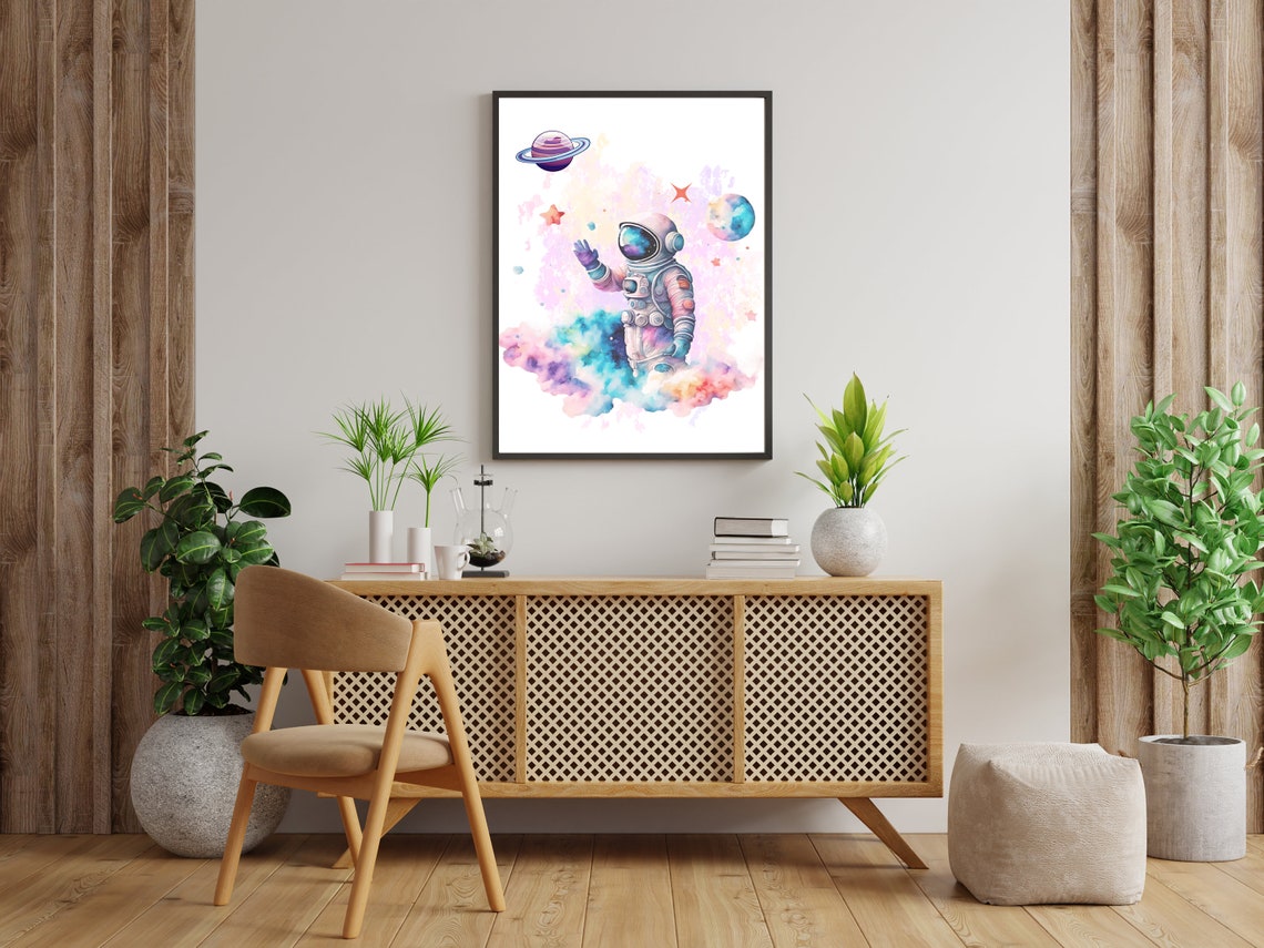 Space Nursery Prints, Outer Space Printable Wall Art Set of 3 for ...