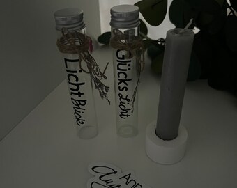 Geschenkidee | Kerze I  Glas | Kerzenhalter