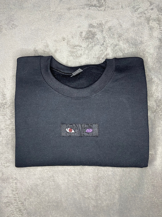 Sasuke Embroidered Sweatshirt, Naruto Anime Manga Pullover