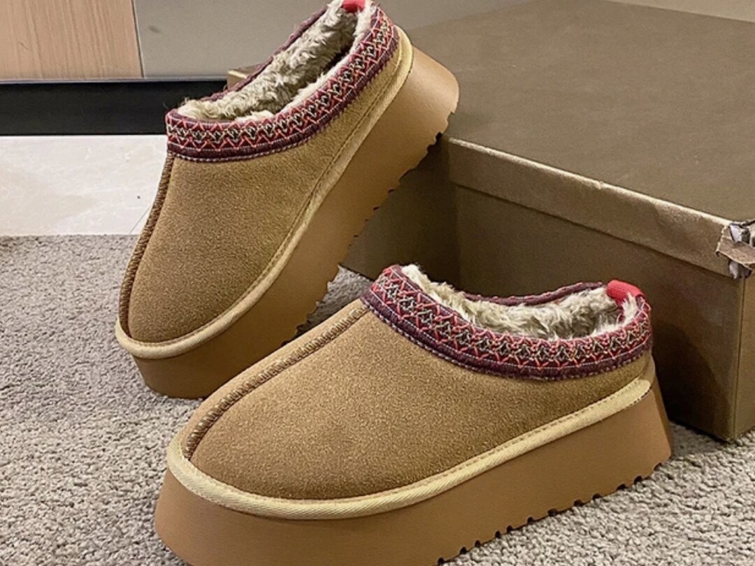 UGG Tasman Mini Slipper Dupe for Women With Boot Bottom Etsy