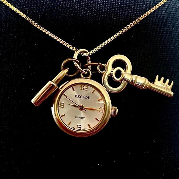 Vintage Timepiece Necklace