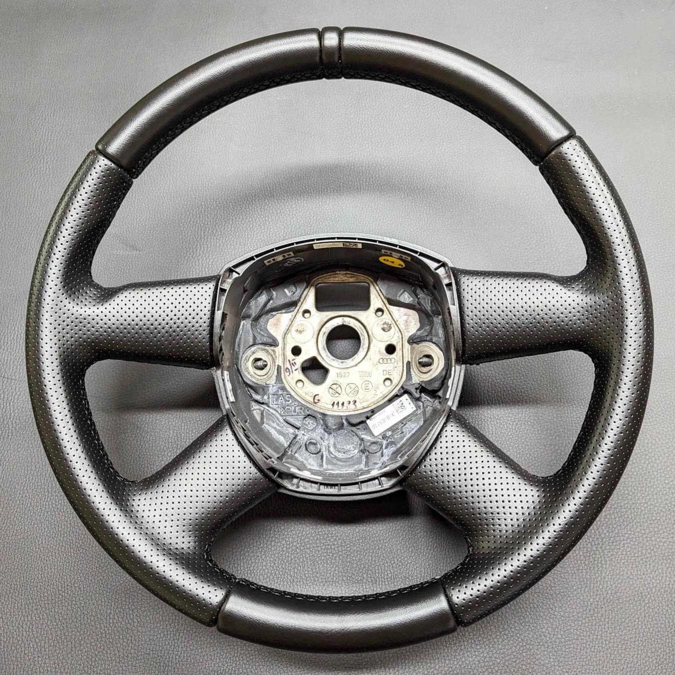 Audi flat bottom steering wheel cover deals