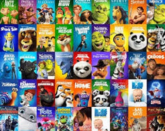 Complete collection of 47 DREAMWORKS films from 1998 to 2024 on USB flashdrive