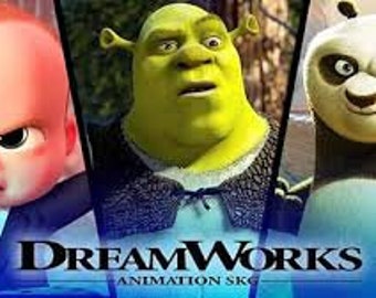 Complete collection of 47 DREAMWORKS films from 1998 to 2024 on USB flashdrive