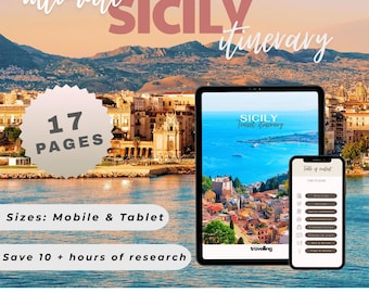 Sicily Travel Itinerary | Ultimate Island Vacation Guide (Digital Download)