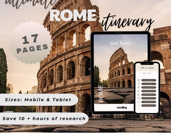 Guía de itinerarios para Roma / Planificador de viajes para móviles y tabletas (PDF)