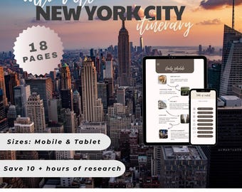 Itinerario de Nueva York / Guía de viaje definitiva de Nueva York (PDF para móvil y tableta)
