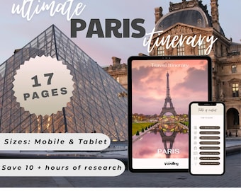 Paris-Reiseplan | Stadtführer, druckbarer Reiseplaner (PDF)