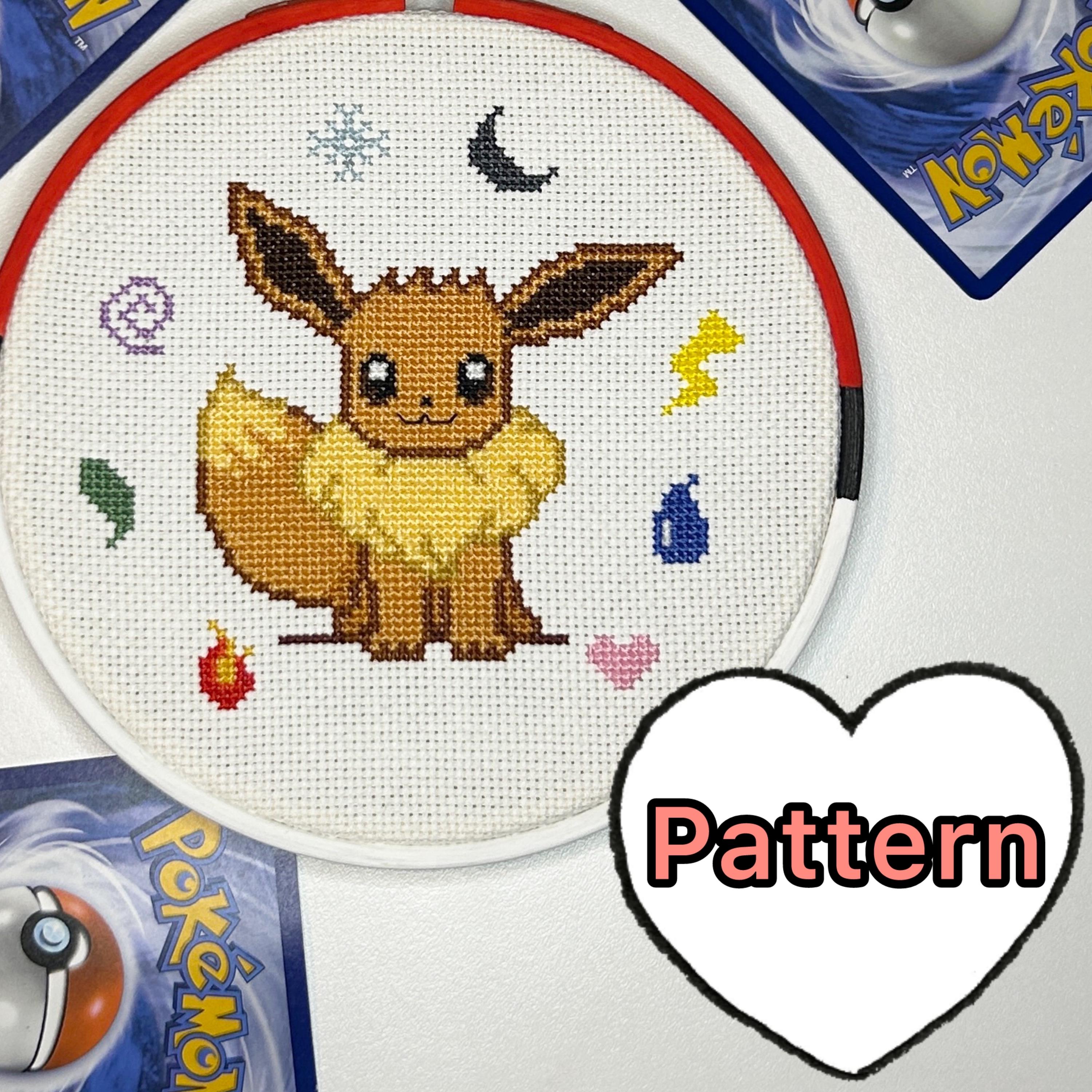 Eevee cross stitch - Etsy 日本