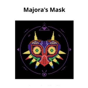 Majora’s Mask Cross Stitch Pattern - Legend of Zelda PDF Instand ...