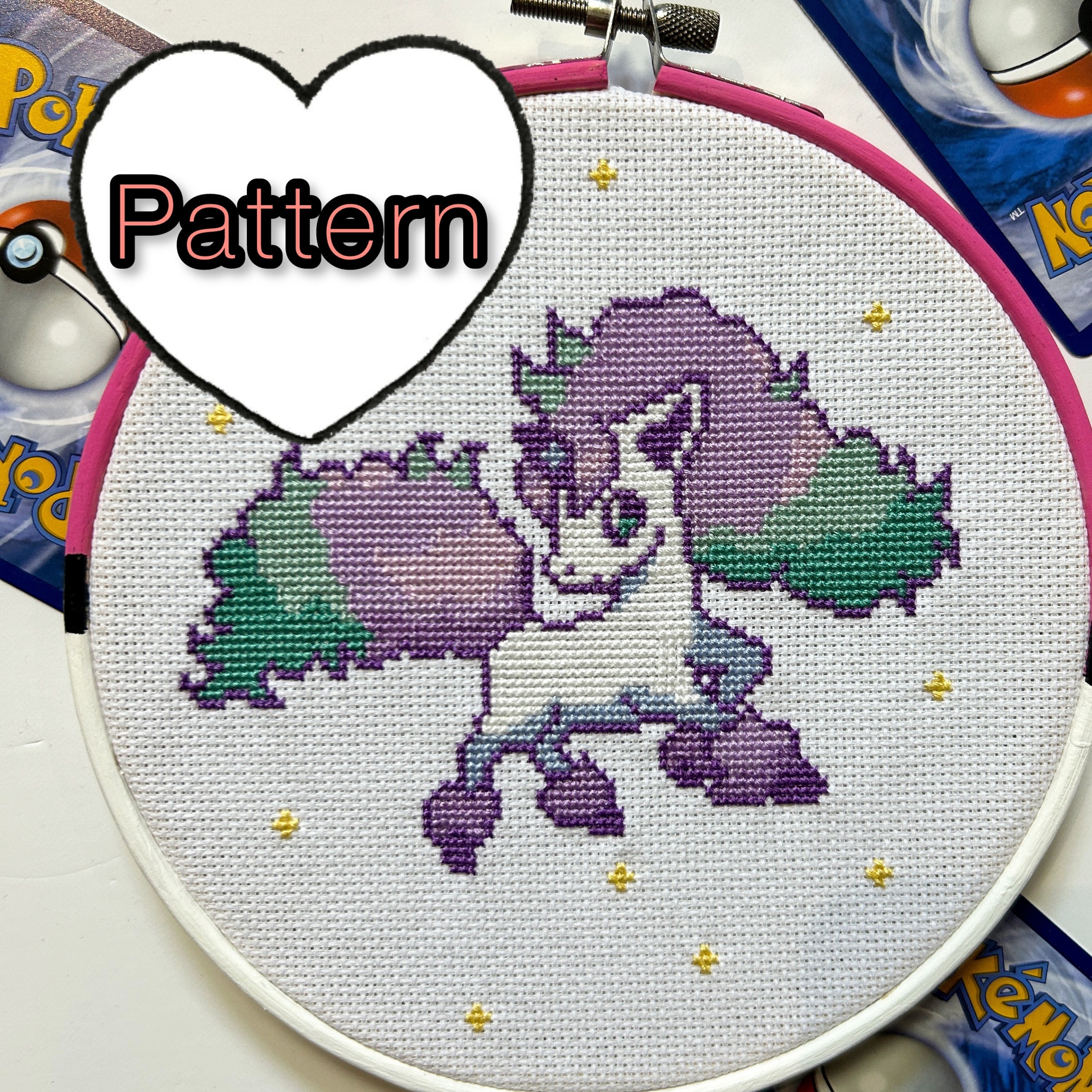 Galarian Ponyta - Pokemon Cross Stitch Pattern - PDF Instant