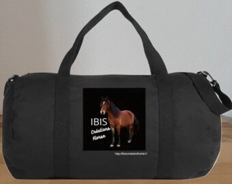 Black horse riding gear carry bag