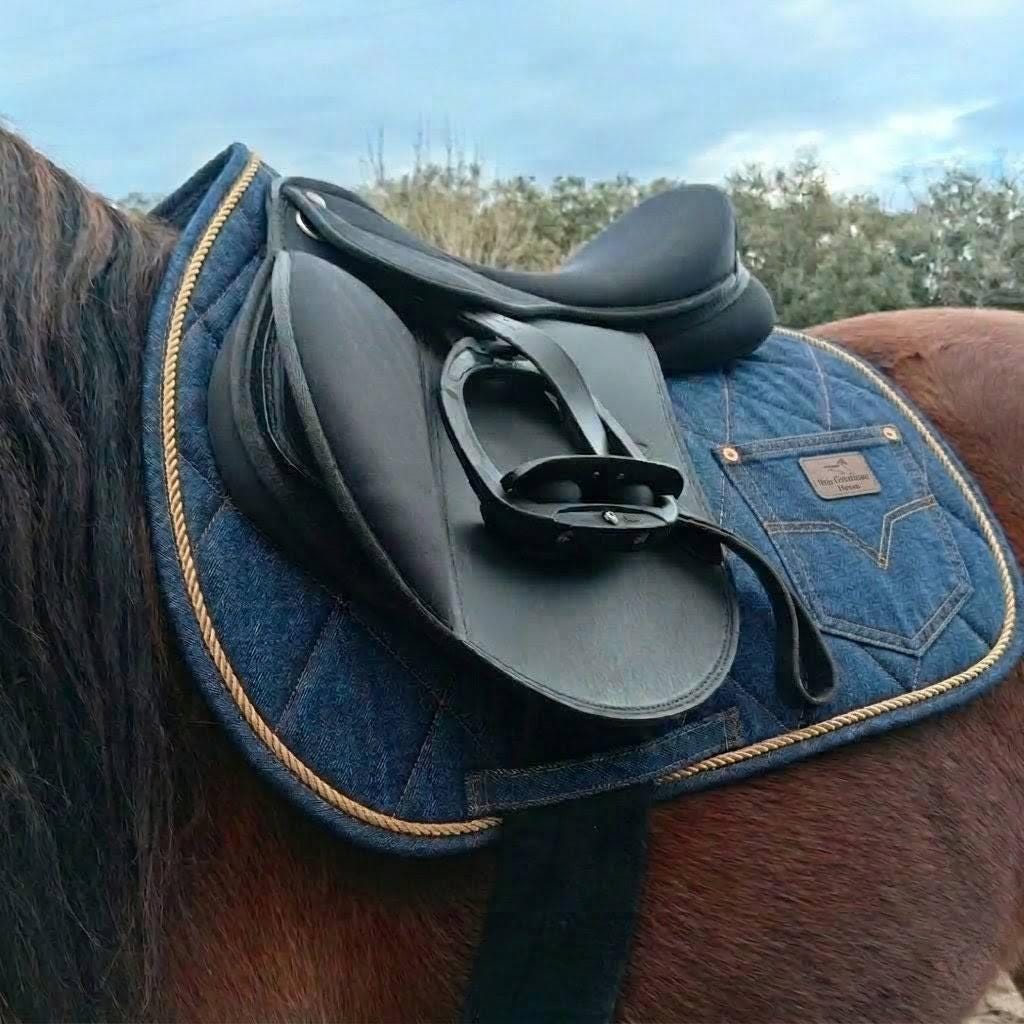 Couverture De Selle Western En Laine Fait Main - Taille 34x38 Pouces