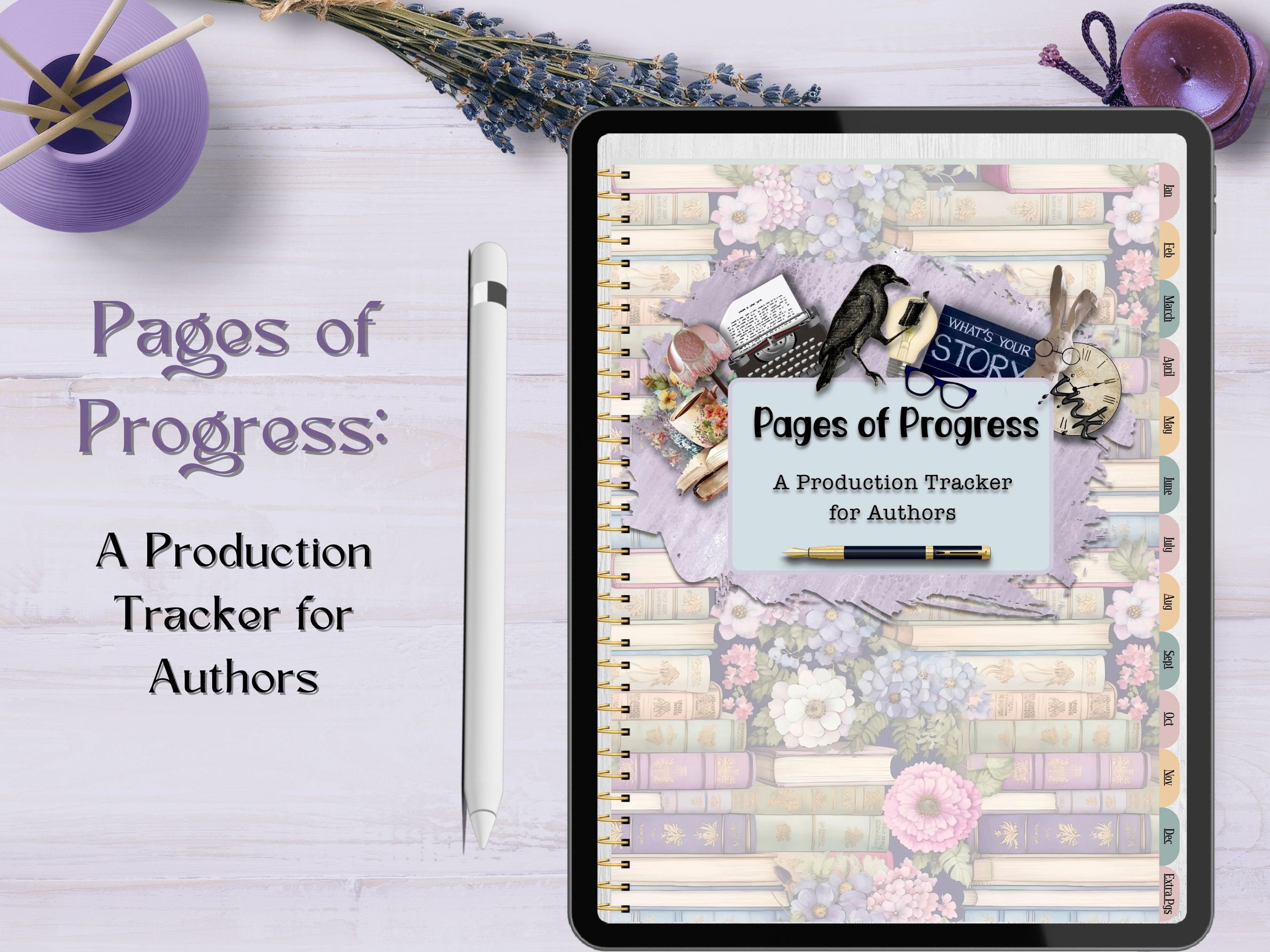 Writing Planner for Author, Goodnotes Planner for Writers, Digital ...