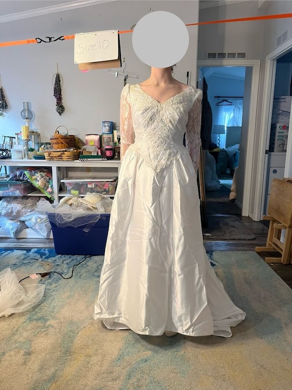 chinese dress ladies Plus Size The Stella Princess Wedding Gown, Egret, 16