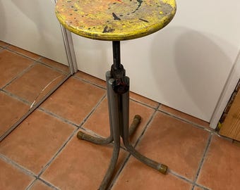 Industrial painter's studio stool