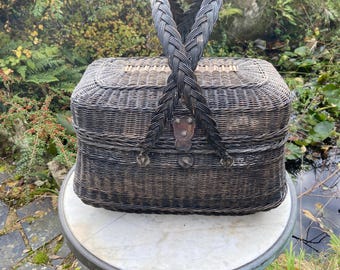 wicker basket from the 1900s