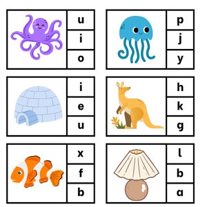 Actividad fonética de sonidos iniciales: recurso para estudiantes de inglés (descarga digital)