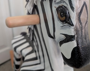 Rocking Zebra - Children's Wooden Ride On Rocking Horse