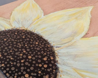 Hand Painted Sunflower Stool/Bench