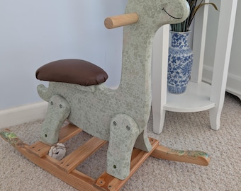 Rocking Dinosaur - Children's Wooden Ride on Rocking Horse