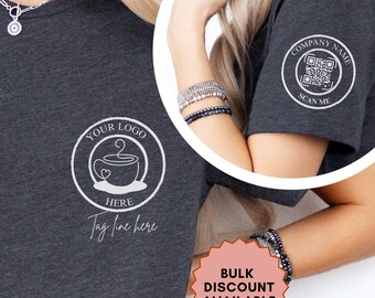Custom QR Code Shirt, Custom Business Logo & QR Shirts, Custom Logo Shirt, Personalized QR Shirt, Social Media Shirt, Custom Brand tee
