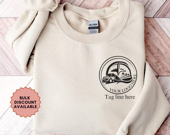 Custom Business Logo Pocket sweatshirt, Custom Logo Crewneck, Custom Logo Shirt, Custom Design tee, Custom Text Shirt, Brand Logo, team logo