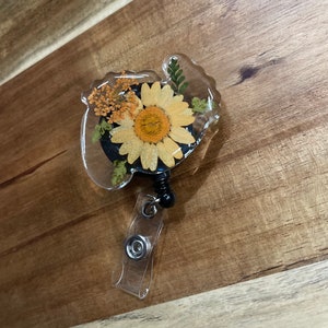 Baby Füße Badge Reel, Badge Reel, Floral Badge Reel, Krankenschwester, medizinisch, Wehen und Entbindung, lvn, rn, pa, Harz Abzeichen, medizinisches Abzeichen