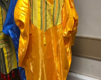Nigerian Aso Oke with Ankara, Nigerian Bubu boubou Kaftan, African Boubou, Nigerian Iro and buba, one size