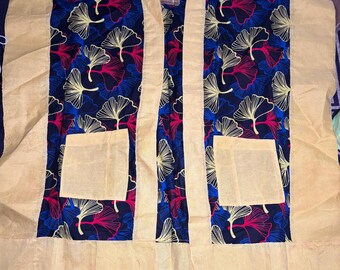 Nigerian Aso Oke with Ankara, Nigerian Bubu boubou Kaftan, African Boubou, Nigerian Iro and buba, one size