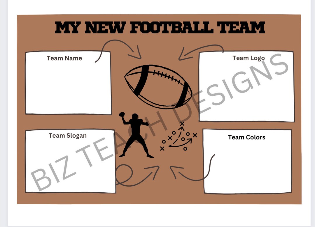 Create A Football Team Etsy