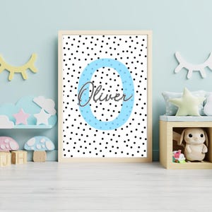 Custom Name Print, personalised name print - Oliver