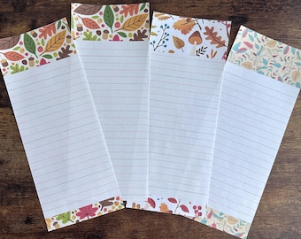Fall leaves Notepads