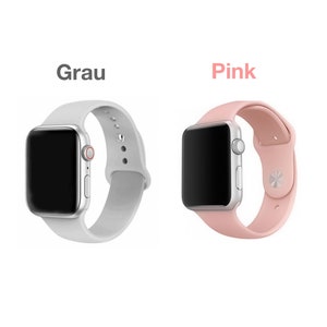 Sport Armband für Apple Watch Series 7 6 5 4 3 2 1 SE Silikon Band iWatch Ersatz Bild 9