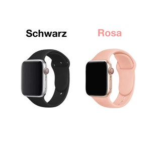 Sport Armband für Apple Watch Series 7 6 5 4 3 2 1 SE Silikon Band iWatch Ersatz Bild 8