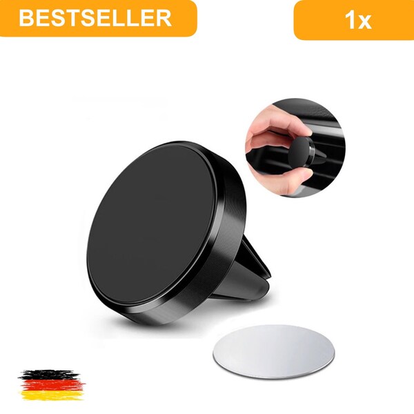 Handyhalterung Auto Magnet Lüftungsgitter KFZ Smartphone Halter Universal Rund