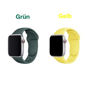 Sport Armband für Apple Watch Series 7 6 5 4 3 2 1 SE Silikon Band iWatch Ersatz Bild 6