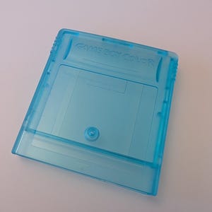 NEW Game Boy Color GBC Game Replacement Cartridge Shell Clear Light Blue