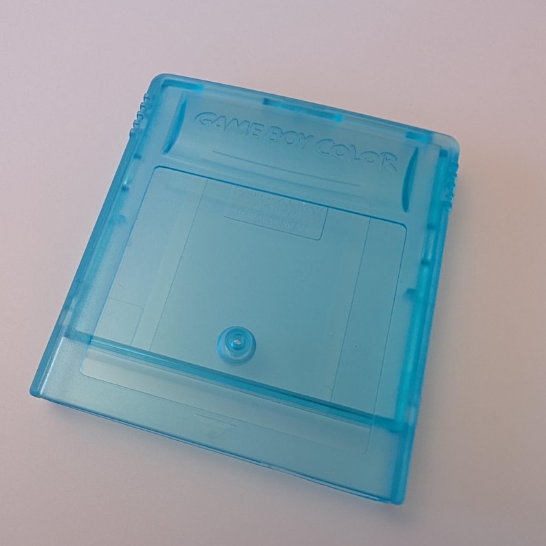 NEW Game Boy Color GBC Game Replacement Cartridge Shell Clear Light Blue